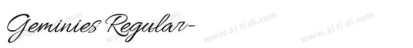 Geminies Regular字体转换 Geminies Regular字体转换